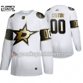 Dallas Stars Custom Adidas 2019-2020 Golden Edition Wit Authentic Shirt - Kinderen